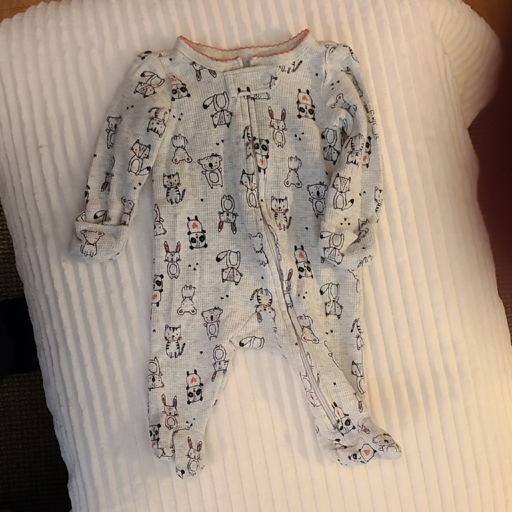 Adorable Animal Print Kids One Piece